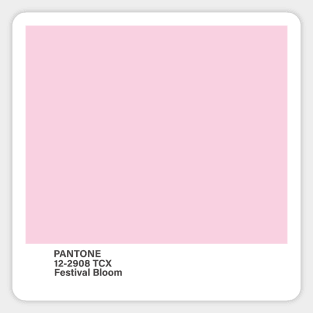 pantone 12-2908 TCX Festival Bloom Sticker